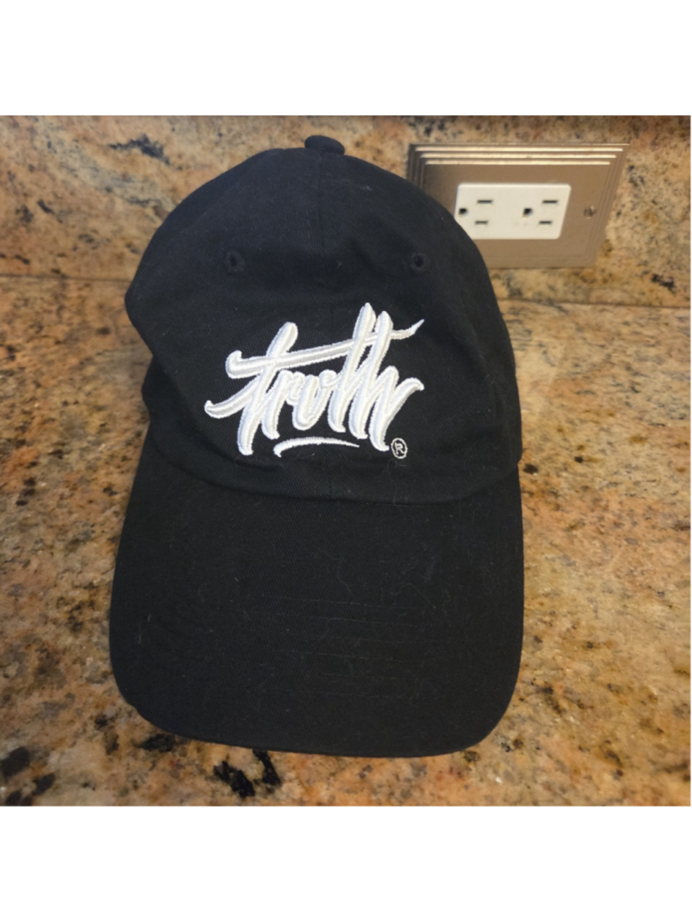 Men's Unbranded Truth Clothing Baseball Hat One Size Black White